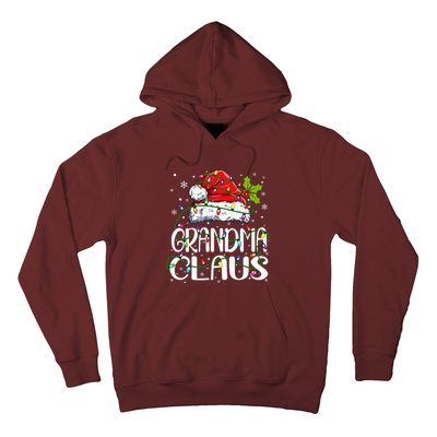 Grandma Claus Christmas Lights Pajama Family Matching Hoodie