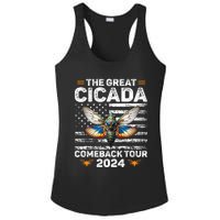 Great Cicada Come Back 2024 Cicada Invasion 2024 Ladies PosiCharge Competitor Racerback Tank