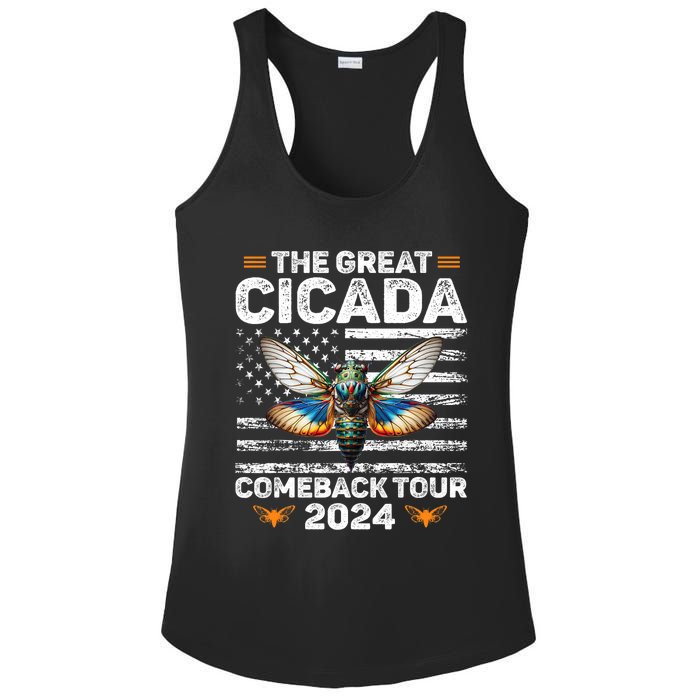 Great Cicada Come Back 2024 Cicada Invasion 2024 Ladies PosiCharge Competitor Racerback Tank