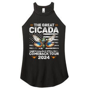 Great Cicada Come Back 2024 Cicada Invasion 2024 Women's Perfect Tri Rocker Tank