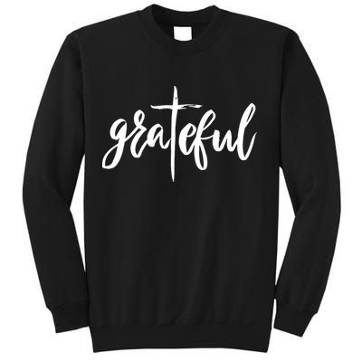 Grateful Cross Christianity Sweatshirt