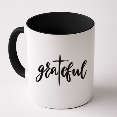 Grateful Cross Christianity Mug
