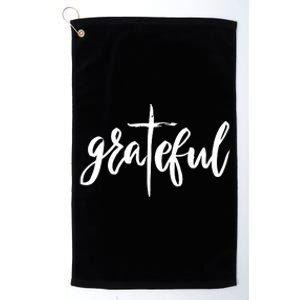 Grateful Cross Christianity Platinum Collection Golf Towel