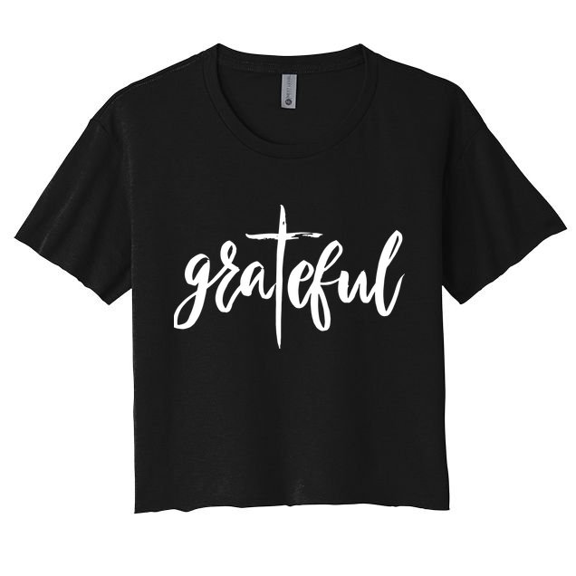 Grateful Cross Christianity Crop Top