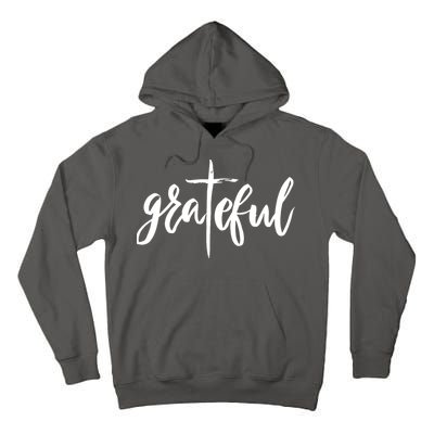 Grateful Cross Christianity Tall Hoodie