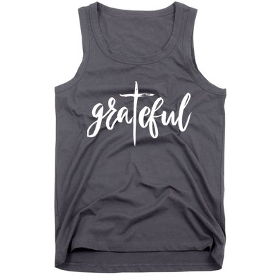 Grateful Cross Christianity Tank Top
