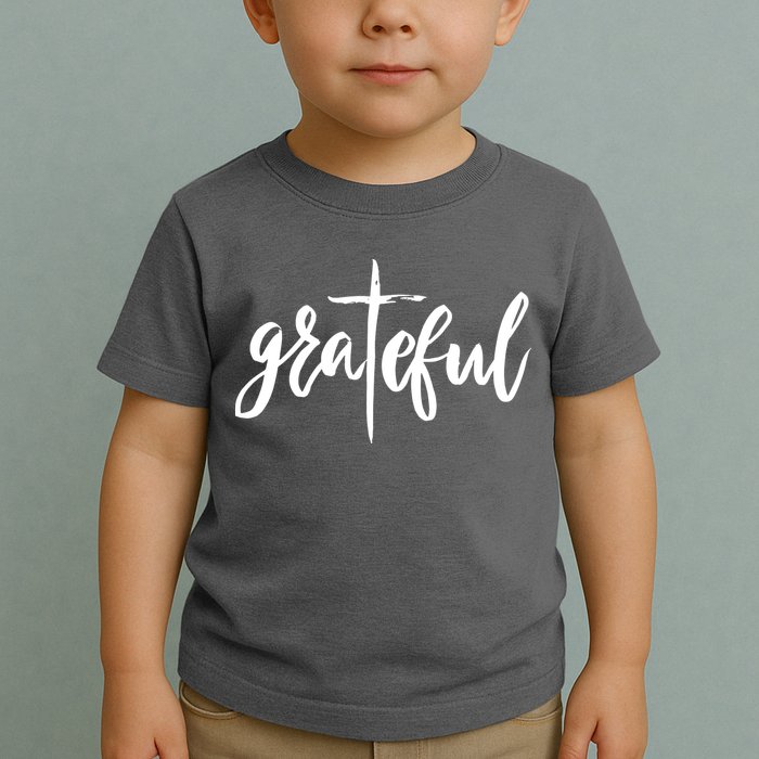Grateful Cross Christianity Toddler T-Shirt