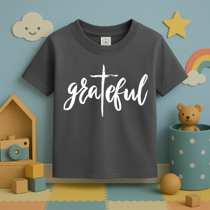 Grateful Cross Christianity Toddler T-Shirt