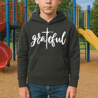 Grateful Cross Christianity Kids Hoodie