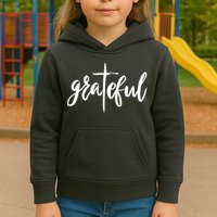 Grateful Cross Christianity Kids Hoodie