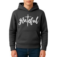 Grateful Cross Christianity Kids Hoodie