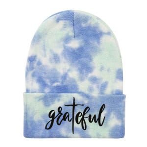 Grateful Cross Christianity Tie Dye 12in Knit Beanie