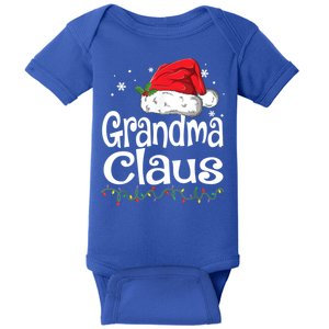 Grandma Claus Cute Gift Christmas Pajama Family Matching Xmas Gift Baby Bodysuit