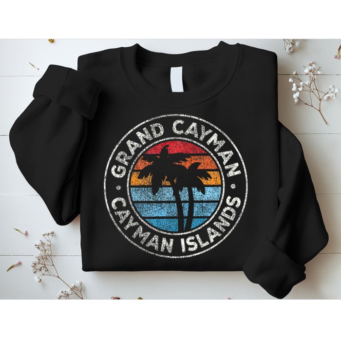 Grand Cayman Cayman Islands Vintage Graphic Retro 70s Sweatshirt