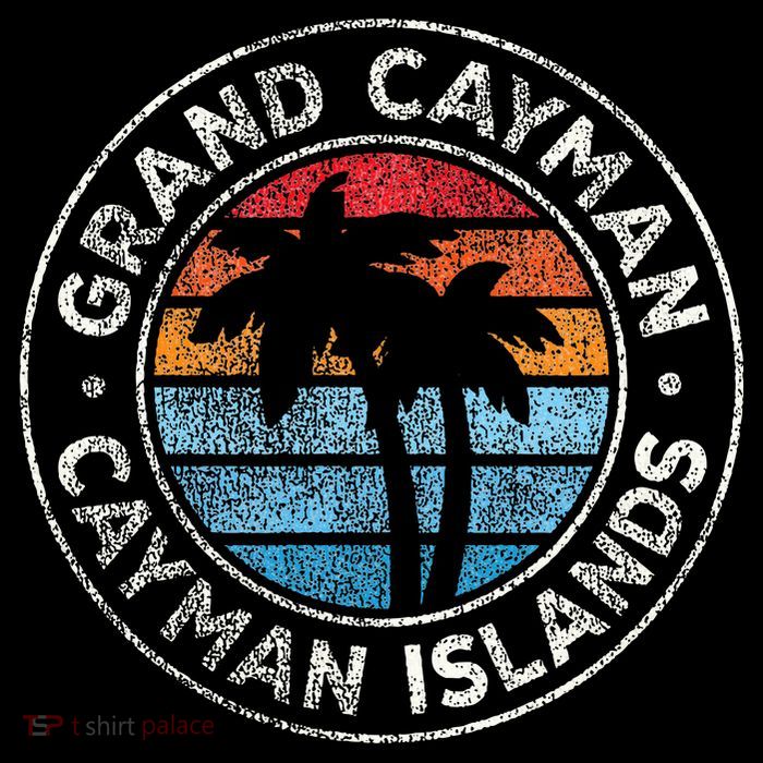 Grand Cayman Cayman Islands Vintage Graphic Retro 70s Flatbill Hat