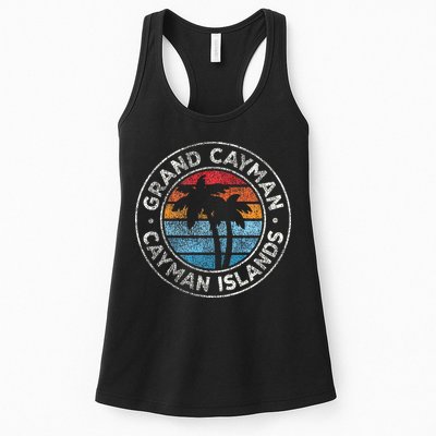 Grand Cayman Cayman Islands Vintage Graphic Retro 70s Womens Tank Top