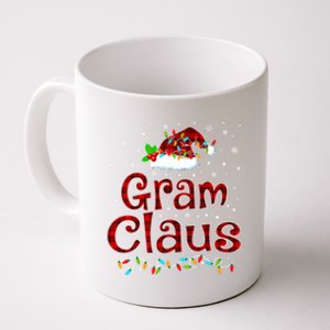 Gram Claus Christmas Pajama Matching Family Xmas Lights Gift Coffee Mug