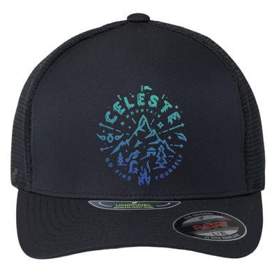 Graphic Celestes Classic Videogame Mountain Go Find Yourself Cute Gift Flexfit Unipanel Trucker Cap