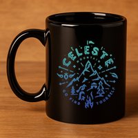 Graphic Celestes Classic Videogame Mountain Go Find Yourself Cute Gift 11oz C Handle Ceramic Mug