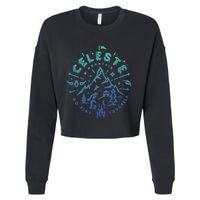 Graphic Celestes Classic Videogame Mountain Go Find Yourself Cute Gift Cropped Pullover Crew