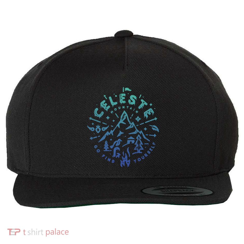 Graphic Celestes Classic Videogame Mountain Go Find Yourself Cute Gift Wool Snapback Cap