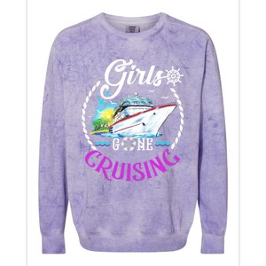 Gone Cruising Cruise Lovers Gift Colorblast Crewneck Sweatshirt