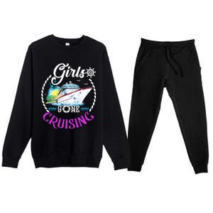 Gone Cruising Cruise Lovers Gift Premium Crewneck Sweatsuit Set