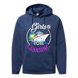 Gone Cruising Cruise Lovers Gift Performance Fleece Hoodie