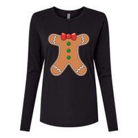 Gingerbread Cookie Costume Womens Cotton Relaxed Long Sleeve T-Shirt