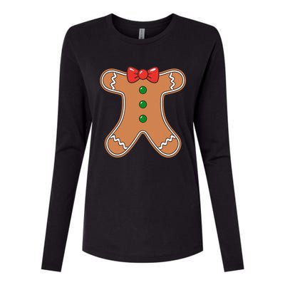 Gingerbread Cookie Costume Womens Cotton Relaxed Long Sleeve T-Shirt