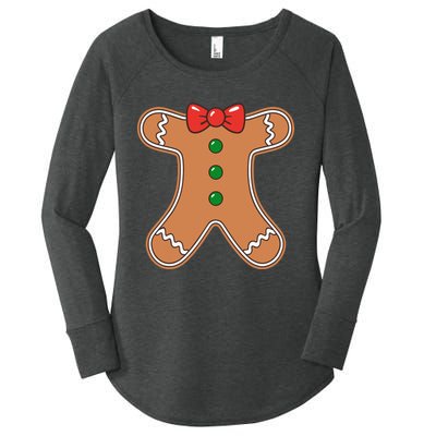 Gingerbread Cookie Costume Women's Perfect Tri Tunic Long Sleeve Shirt