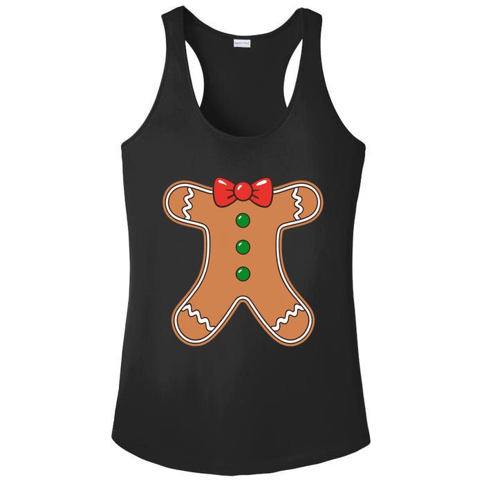 Gingerbread Cookie Costume Ladies PosiCharge Competitor Racerback Tank