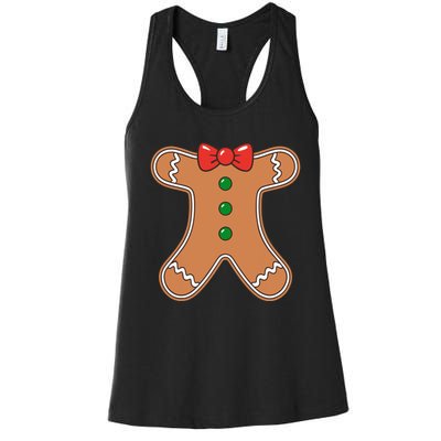 Gingerbread Cookie Costume Women's Racerback Tank