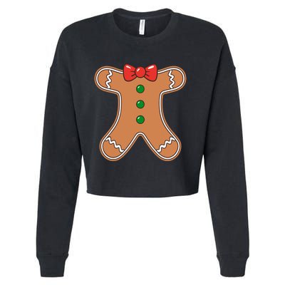 Gingerbread Cookie Costume Cropped Pullover Crew