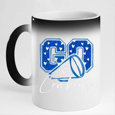 Go Cheer Cowboys 11oz Black Color Changing Mug