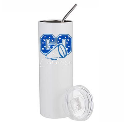 Go Cheer Cowboys Stainless Steel Tumbler