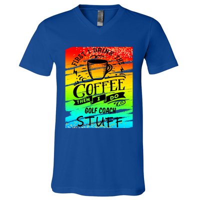 Golf Coach Coffee Gift V-Neck T-Shirt