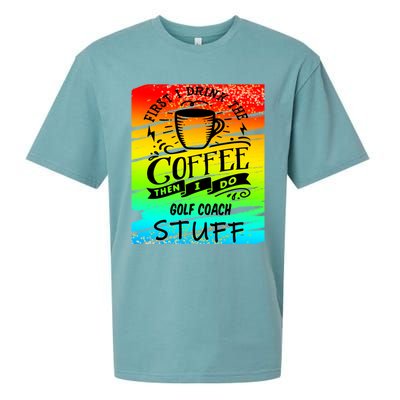 Golf Coach Coffee Gift Sueded Cloud Jersey T-Shirt