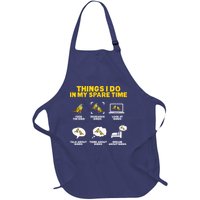 Green Cheek Conure Things I Do In My Spare Time Bird Conure Full-Length Apron With Pockets