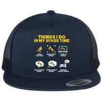 Green Cheek Conure Things I Do In My Spare Time Bird Conure Flat Bill Trucker Hat