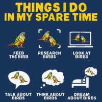 Green Cheek Conure Things I Do In My Spare Time Bird Conure Flat Bill Trucker Hat