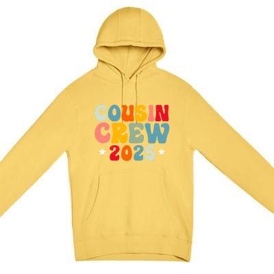 Groovy Cousin Crew 2025 Christmas Making Memories Xmas 2025 Gift Premium Pullover Hoodie