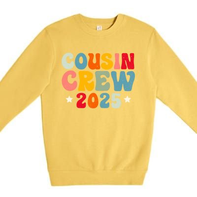 Groovy Cousin Crew 2025 Christmas Making Memories Xmas 2025 Gift Premium Crewneck Sweatshirt