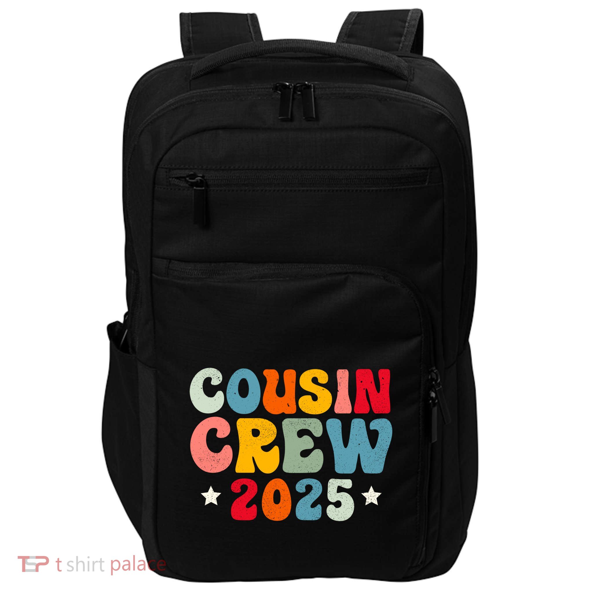 Groovy Cousin Crew 2025 Christmas Making Memories Xmas 2025 Gift Impact Tech Backpack
