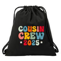 Groovy Cousin Crew 2025 Christmas Making Memories Xmas 2025 Gift Drawstring Bag