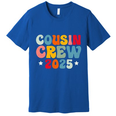 Groovy Cousin Crew 2025 Christmas Making Memories Xmas 2025 Gift Premium T-Shirt