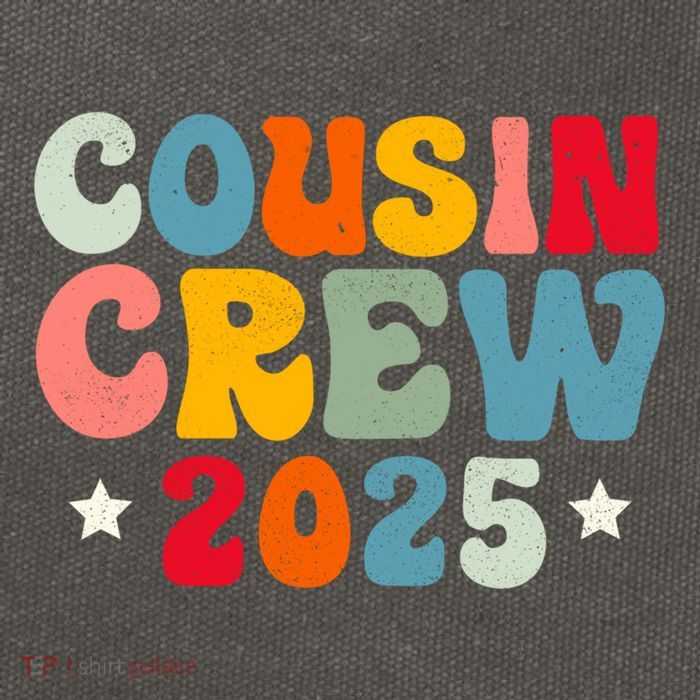 Groovy Cousin Crew 2025 Christmas Making Memories Xmas 2025 Gift Cotton Canvas Backpack