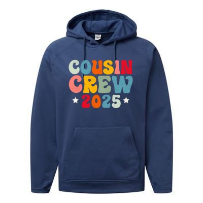 Groovy Cousin Crew 2025 Christmas Making Memories Xmas 2025 Gift Performance Fleece Hoodie