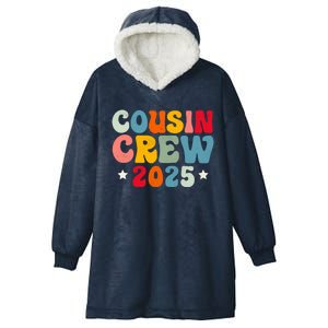 Groovy Cousin Crew 2025 Christmas Making Memories Xmas 2025 Gift Hooded Wearable Blanket