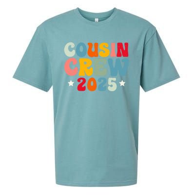 Groovy Cousin Crew 2025 Christmas Making Memories Xmas 2025 Gift Sueded Cloud Jersey T-Shirt